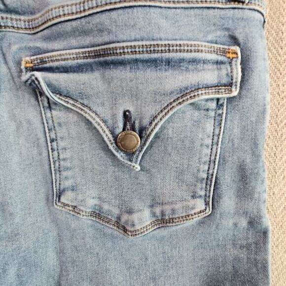 Hudson Los Angeles Jeans Women's Size 30 (30x28) Blue Collin Skinny Flap Pocket - Picture 4 of 16
